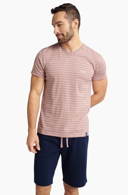 Cotton men's pajama set WHIZ pink Henderson 40661, Pink, 3XL