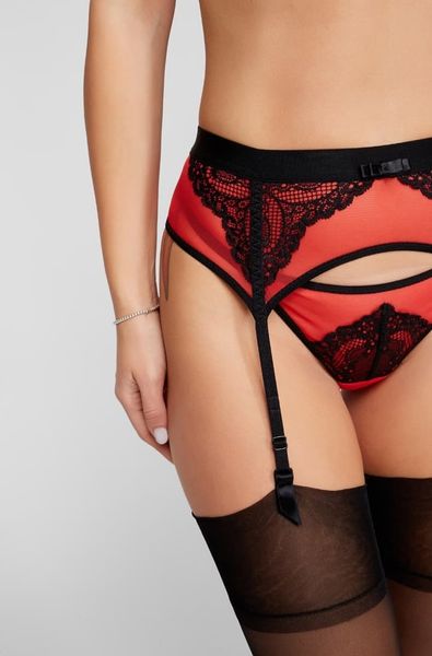 Stylish seductive garter belt red Kleo SO SEXY COQUETTE 2738.00.01, Red, L/XL