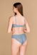 Underwear set with a bra on thin foam rubber and panties Brazilian jeans Obrana 807-056/807-32, Blue, 70B
