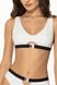 Soft swimming bra white and black ADEL Jasmine 6320/20, Біло-чорний, 70B