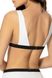 Soft swimming bra white and black ADEL Jasmine 6320/20, Біло-чорний, 70B