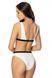 Soft swimming bra white and black ADEL Jasmine 6320/20, Біло-чорний, 70B