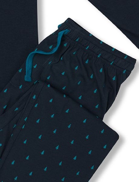 Cotton men's pajamas-two INVERT blue Henderson 40965, Blue, L