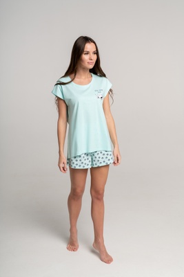 Pajamas cotton mint Naviale 100040-100027, Mint, XS