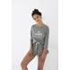 Cotton pajama jacket with shorts gray Nancy Sensis S2020250, Сірий