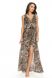 Beach dress black/beige Agnesa Jasmine 6810/9, Чорний/бежевий, S