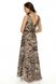 Beach dress black/beige Agnesa Jasmine 6810/9, Чорний/бежевий, S