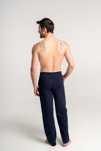 Хлопковые мужские брюки темно-синие Naviale 100017, Темно-синий, M