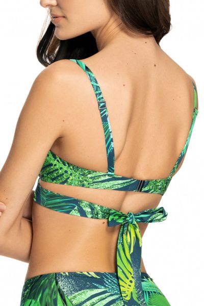 Push-up swim bra with molded cups green HOLI Jasmine 6318/12, Green, 70B