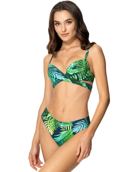 Push-up swim bra with molded cups green HOLI Jasmine 6318/12, Green, 70B