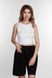 Ribbed cotton crop tom Nirvana NAVIALE LH300-01, White, L