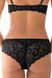 Comfortable Brazilian panties with standard fit black Naviale LU101-01, Black, L