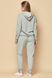 Флисовый теплый костюм с капюшоном серый Obrana 604-6208-1, серый, S
