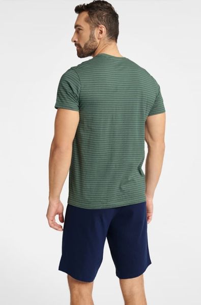 Бавовняна чоловіча піжама-двійка WEBBER зелена Henderson 40664, Зелений, 3XL