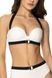 Bathing bra "push-up" balconette white-black ELFY Jasmine 6324/20, Біло-чорний, 70B