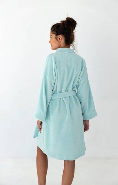 Bathrobe terry Michie Sensis S2020145, Mint, S-M