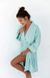 Bathrobe terry Michie Sensis S2020145, Mint, S-M