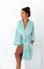 Bathrobe terry Michie Sensis S2020145, Mint, S-M