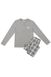 Бавовняна чоловіча піжама-двійка USHER сіра Henderson 40946, серый, 3XL
