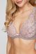 Emma soft bra with frames and waist, gray-pink NATURE SOUL Kleo 3212.00.02, Gray, 75B