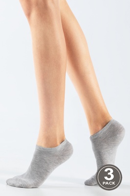 Шкарпетки жіночі сірі LEGS SOCKS LOW 6 W200 ONESIZE (3ПАРИ)