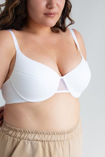 Smooth bra with thin foam white Nana 410370, White