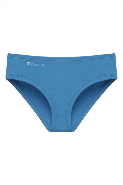 Cotton slip panties, plain blue 200-34 Obrana, Blue, 50