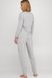 Бавовняна піжама джемпер і штани Naviale Super star сірий меланж 100082, сірий меланж, L