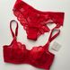 Bra with deep soft cups for large breasts red ILEN 1454/29, Red