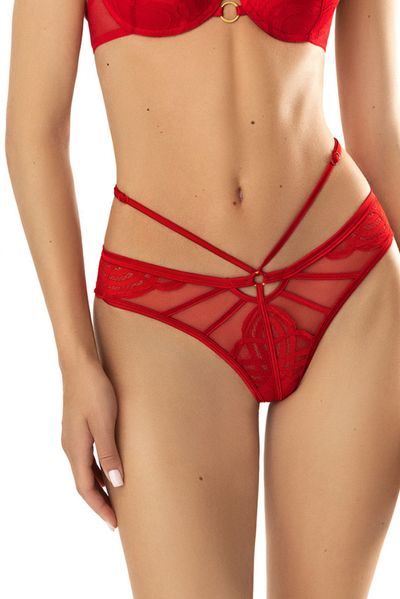 Lace panties thong Sendy red Jasmine 2139/29, Red, L