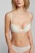 Push-up cotton bra with open neckline Kleo beige melange 206.00.02 С, Beige, 70B