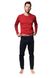 Мужская пижама с брюками красная Mind Henderson 39240, Красный, L