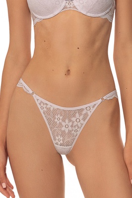 Soft lilac lace thong panties Vivien Jasmine 2114/10, Ніжно-бузковий, L