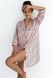 Нічна сорочка з віскози на гудзиках пудрова Emilia Sensis S2020214, Пудровий, S