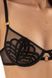 Soft cup bra black DELY Jasmine 1457/29, Black, 70C