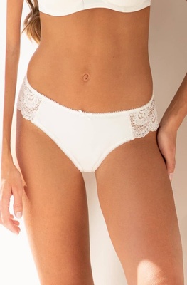 Comfort Brazilian panties with regular fit vanilla Naviale LU101-01, Milk, L
