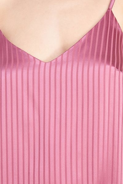 Шелковое платье свободного силуэта лиловое Anabel Arto S-6046-1