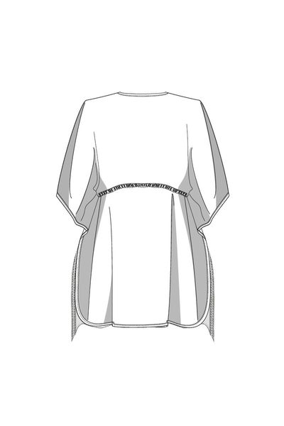Пляжне плаття-туніка з віскози Anabel Arto білий 998-705