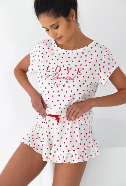 Cotton pajamas Justine Sensis S2020286, White, L
