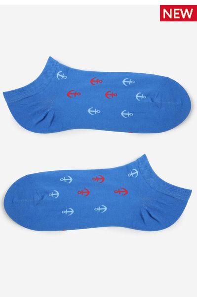 Шкарпетки чоловічі блакитні Miss Marilyn FOOTIES MEN ANCHOR 445494