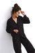 Пижама из вискозы (рубашка + брюки) черная Rolling in Love Sensis S2020206, Черный, S