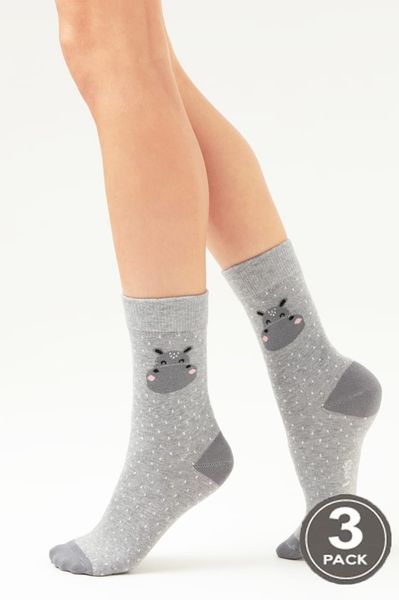 Шкарпетки жіночі бавовняні LEGS 100 SOCKS 100 (3 пари)