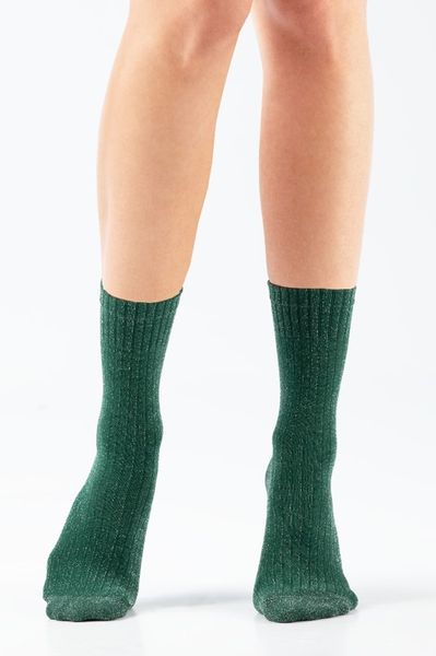 Шкарпетки жіночі бавовняні зелені MISS MARILYN SOCKS SL SANTAMOON