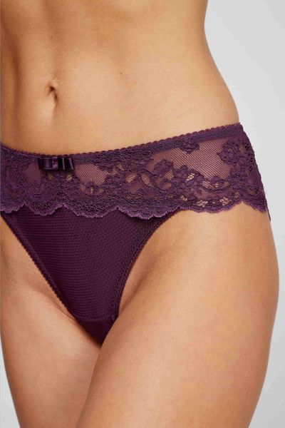 Brazilian lace panties amethyst VENEZIA 3478, Dark purple, L