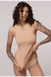 T-shirt long sports microfiber beige Tallo Luna LS001t, Beige, L