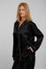 Блуза с длинными рукавами из атласного полотна черная MERRY DANCERS Kleo 3530, Чорний, S