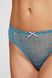Stylish mid-rise thong panties, sea wave DAISY LU Kleo 4013, Blue, L
