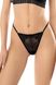 Panties black thongs Carola Jasmine 2137/32, Black, L