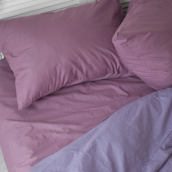 Комплект постельного белья темно-лиловый/виолет из поплина
