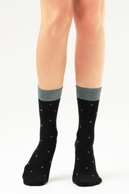 Шкарпетки жіночі бавовняні зелені LUREX POINT 03 LEGS W54
